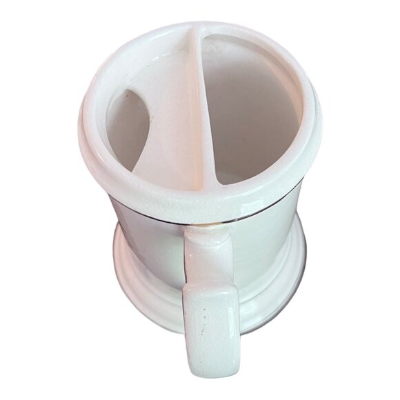 Vtg Shaving Cup Nautical Sailing Ship Porcelain Gilded Rim an Handle - Picture 5 of 7